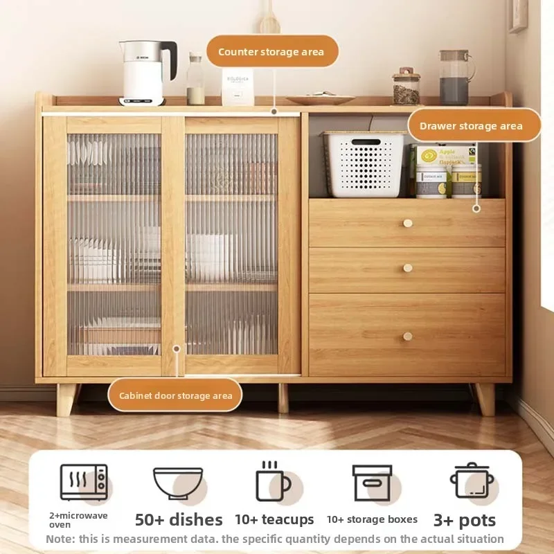 Minimalist Edge Cabinet Integrated Cabinet Multifunctional Locker Living Room Tea Cabinetsturdy and durable