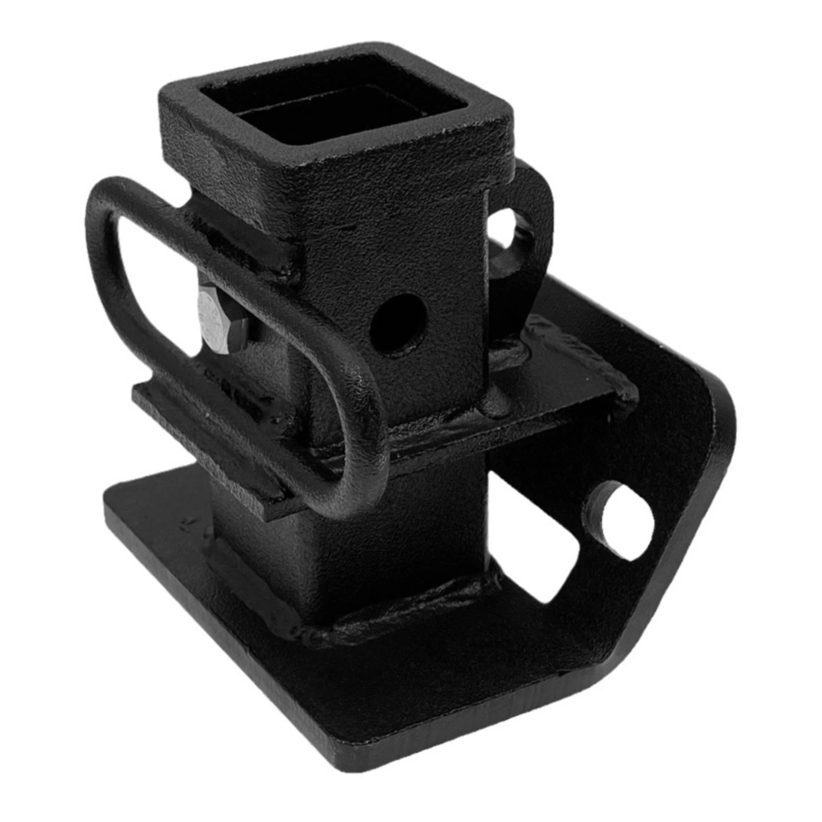 Trailer Hitch Base Sleeve Heavy-Duty Hitch Receiver with Mounting Plate Hardware High-Strength Corrosion-Resistant for Drivers