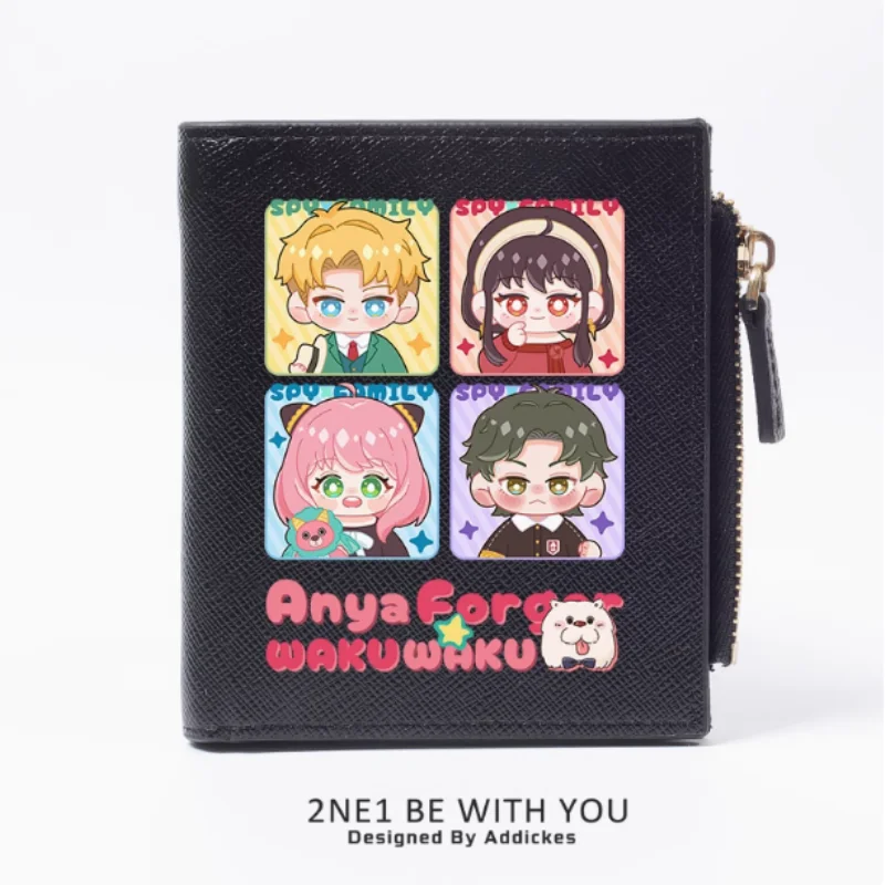 Anime Spy Family Anya Forger Fashion Wallet PU Purse Card Coin Zipper Money Bag Cosplay Gift B1945