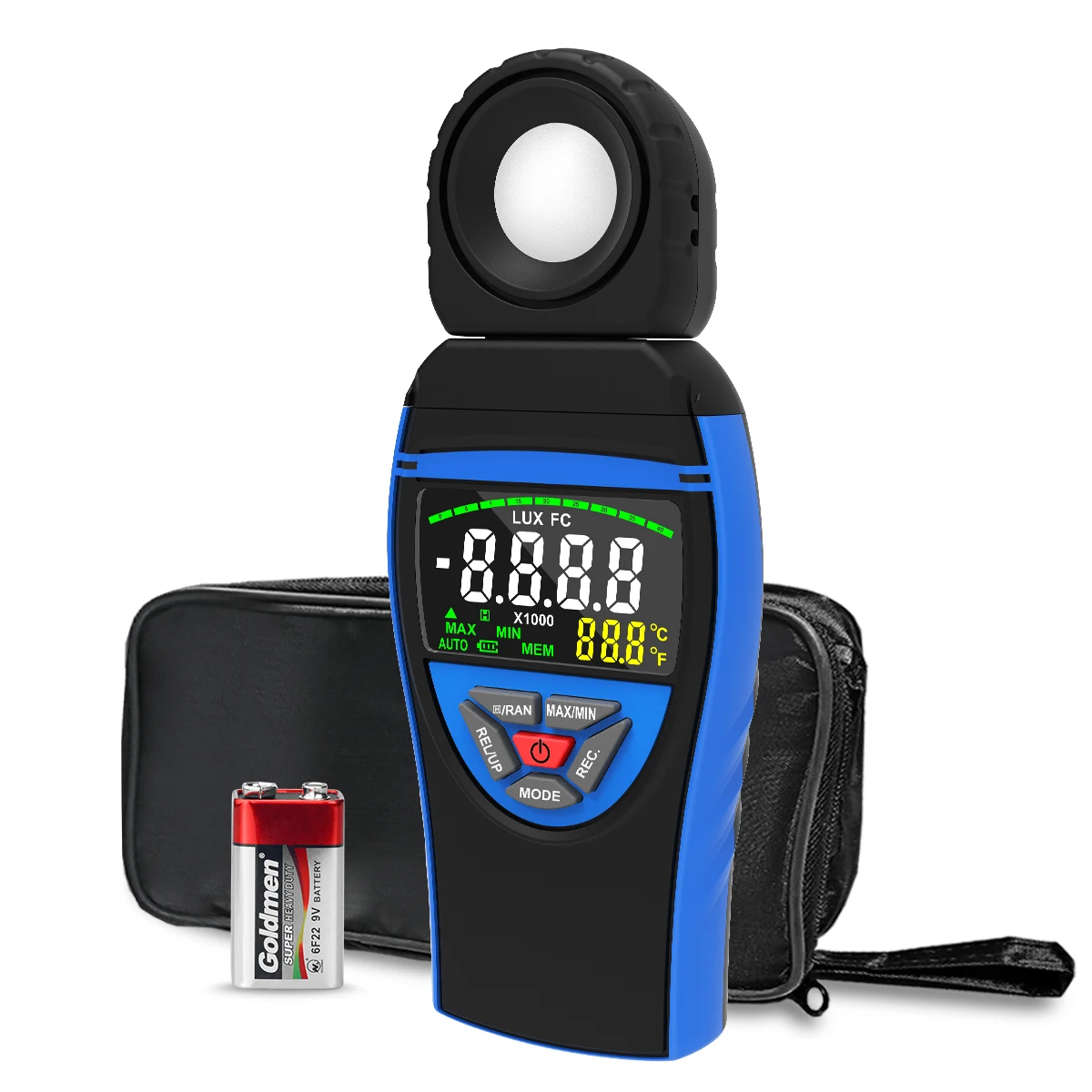 Hold Peak  HP-8801A  Digital Illuminance Meter with High Accuracy, Fast Response Time and Wider Measurement Range