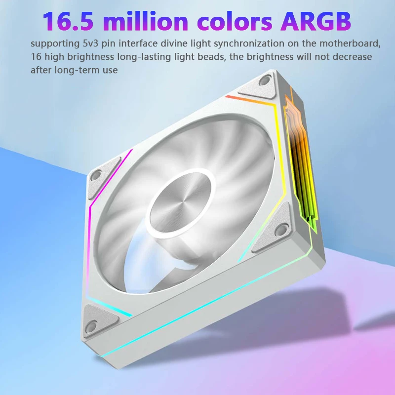 Power Train PRISM 5 PRO ARGB 120mm PC Case Fan Infinity Mirror Design 5V 3PIN Lighting Sync 4PIN PWM Chassis Cooling Fan