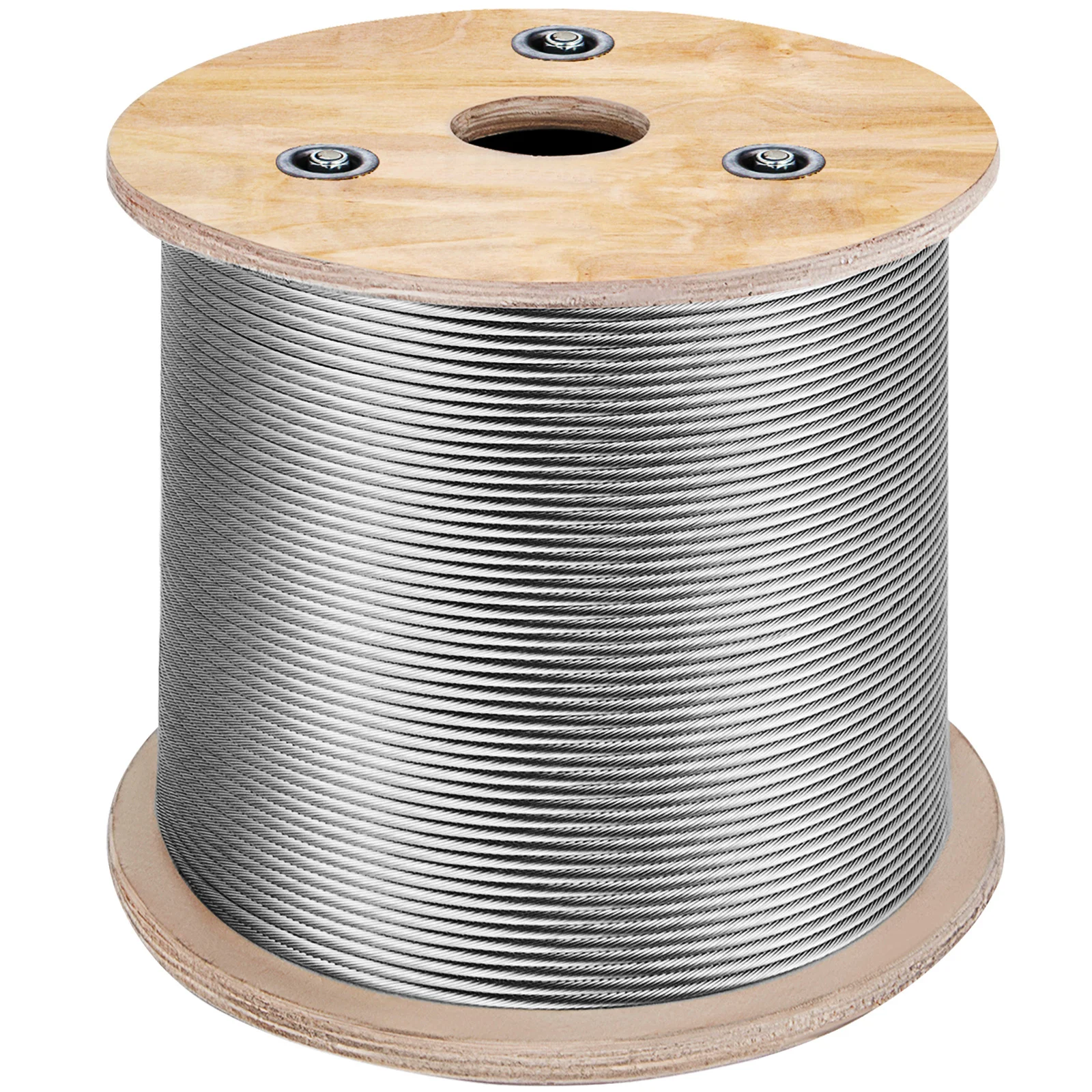 

VEVOR Stainless Steel Cable Railing 1/8 Inch, Wire Rope 500 Feet 7x7, Braided Aircraft Cable Strands Construction for Deck,Rail,Balusters,Stair,Handrail,Porch,Fence