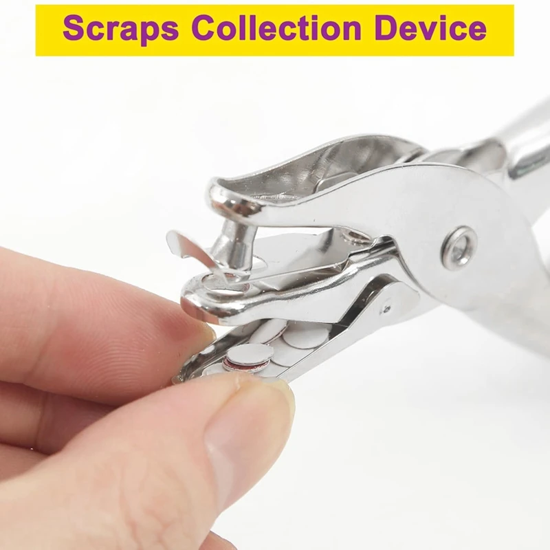 قطعتان من خرامة الورق الصغيرة ذات الفتحة الواحدة مقاس 1/4 بوصة مع دقة لكمة بسعة 8 أوراق