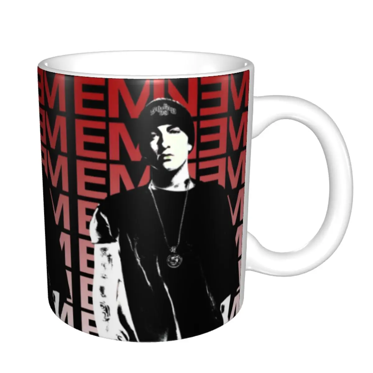 Custom Pop Singer Poster E-Eminem Mug Hip Hop Rapper Coffee Ceramic Mug Cup Creative Present