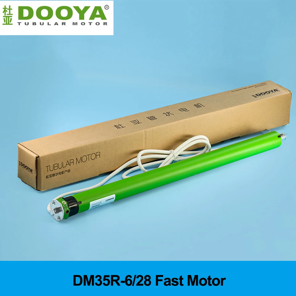 Dooya DM35RL-6/28 35mm Roller Blinds Tubular Motor 220/230V 50/60HZ 433mhz wireless remote control fast motor for 45/50mm tube