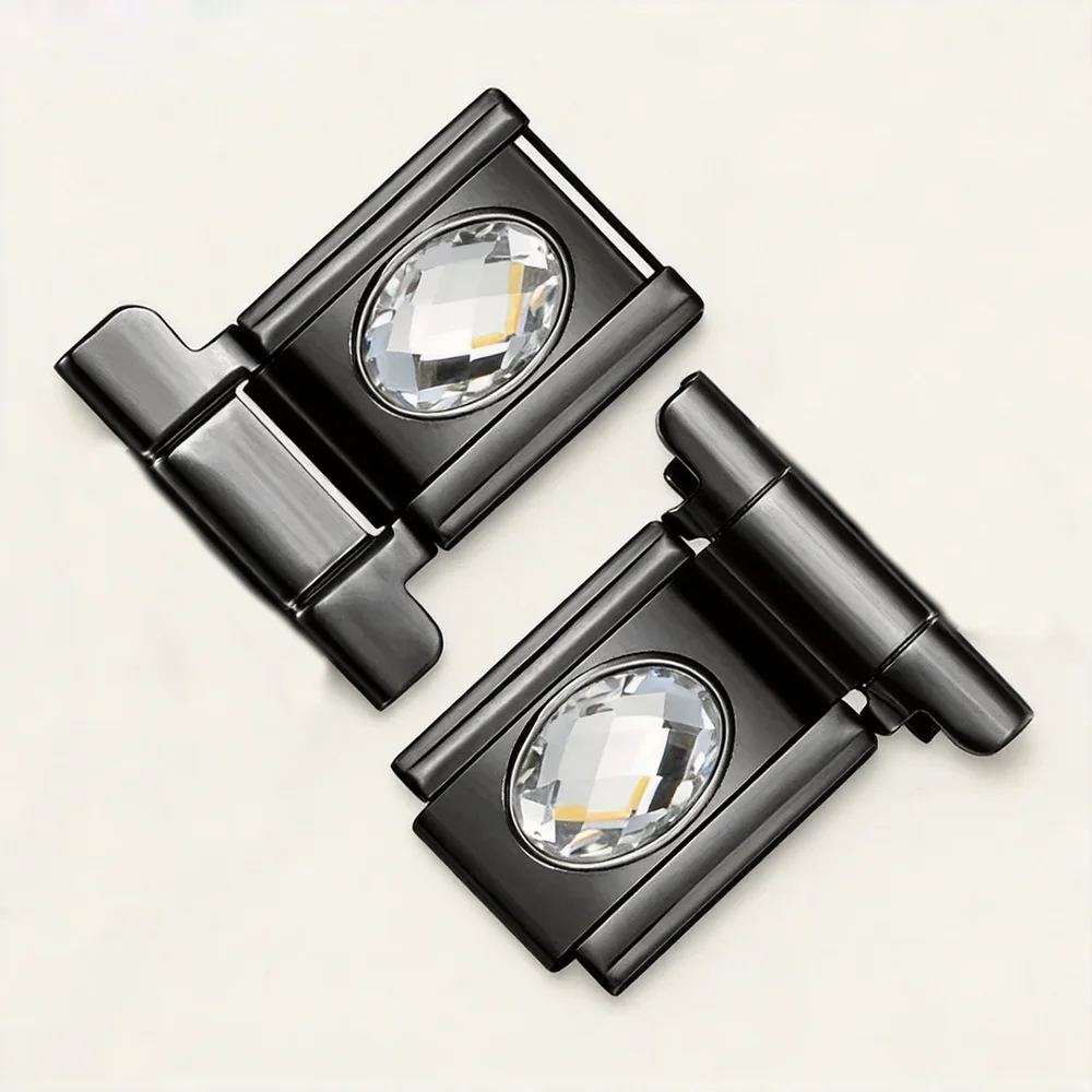 URING DIY Uhrenarmband-Verbinder Italienischer Charm-Anhänger Passend für 9mm Edelstahl Bunte Ovale Zirkonia-Perlen zur DIY-Schmuckherstellung in Schwarz – Detail 5