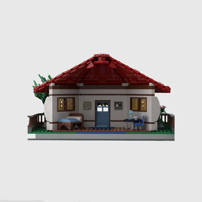 Moc Building Blocks Mushroom House Technology Modular Bricks Model  Gifts Christmas Toys DIY Sets Assembly