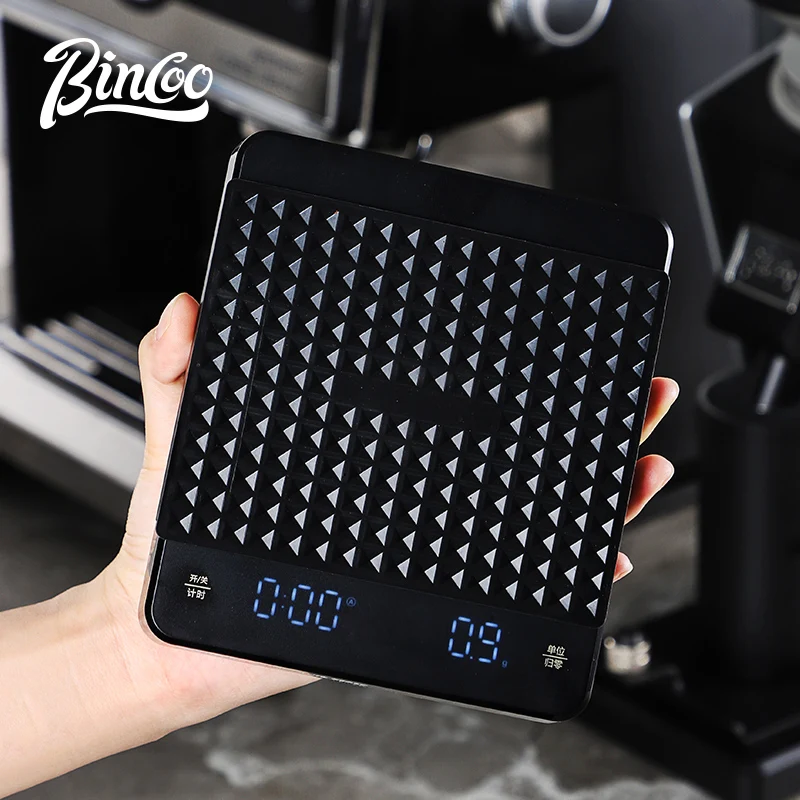 Bincoo Italian-style electronic coffee scale Intelligent weighing tool Coffee utensil Hand coffee scale house kitchen portable