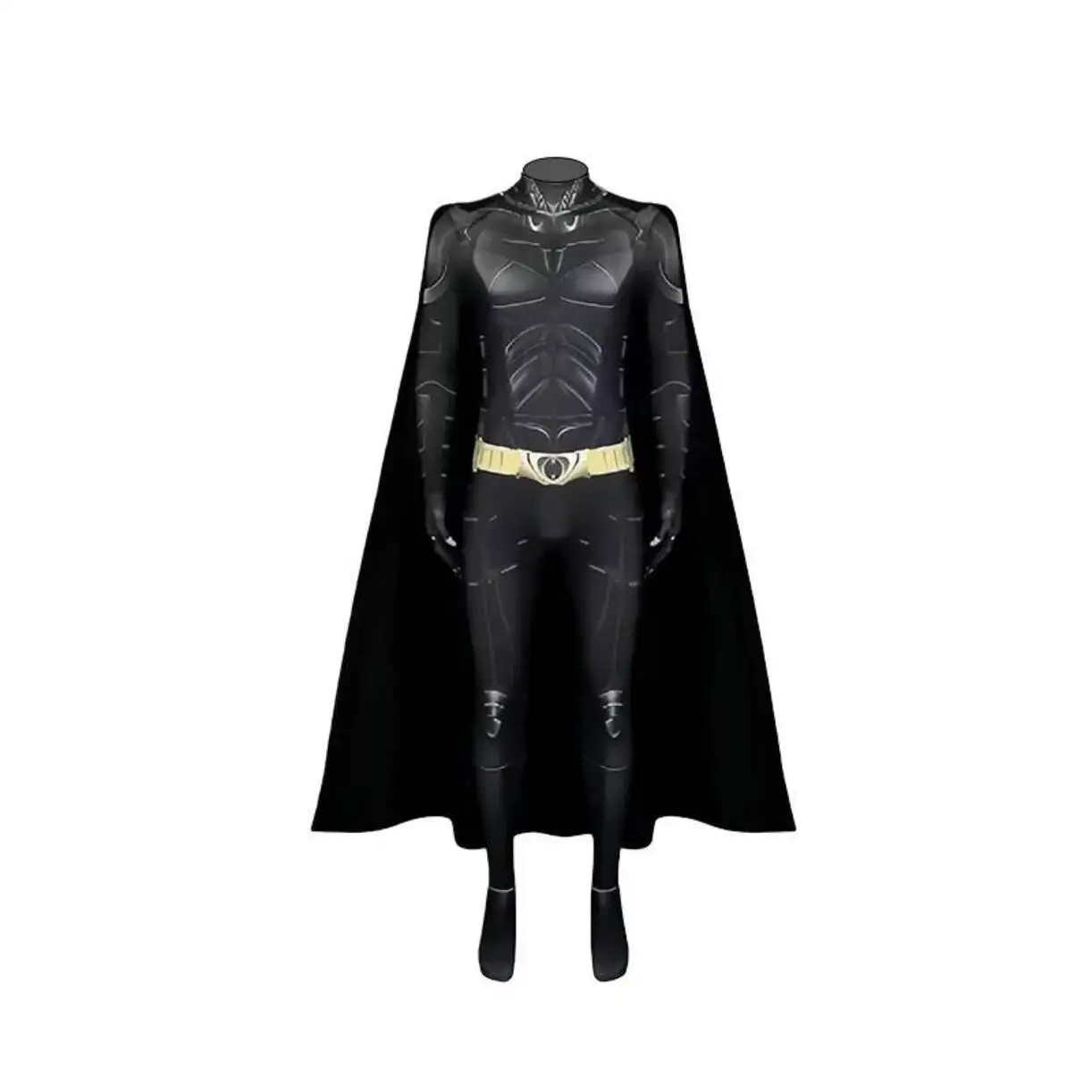 

Movie Superhero Bruce Wayne Cosplay Acg Costume Jumpsuit Cloak Bat Halloween Carnival Cos Adult Men Bodysuit