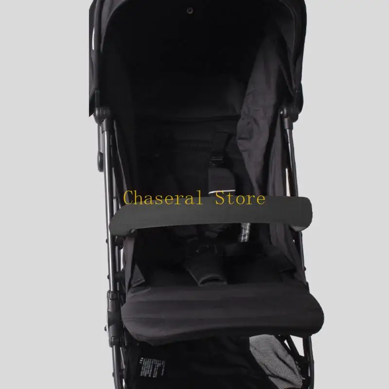 

E7CE Baby Strollers Armrest Sleeve Pushchair Fence Protective Cover Accessories Set Drooling Towel Can Bitten for Infants