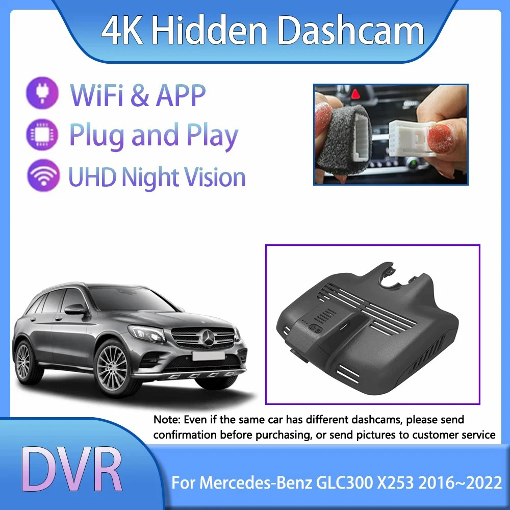 For Mercedes-Benz GLC300 X253 C253 MK1 2016~2022 Dashcam Car Accessories Dvr Camera Recorder Play Android Auto Android vehicle