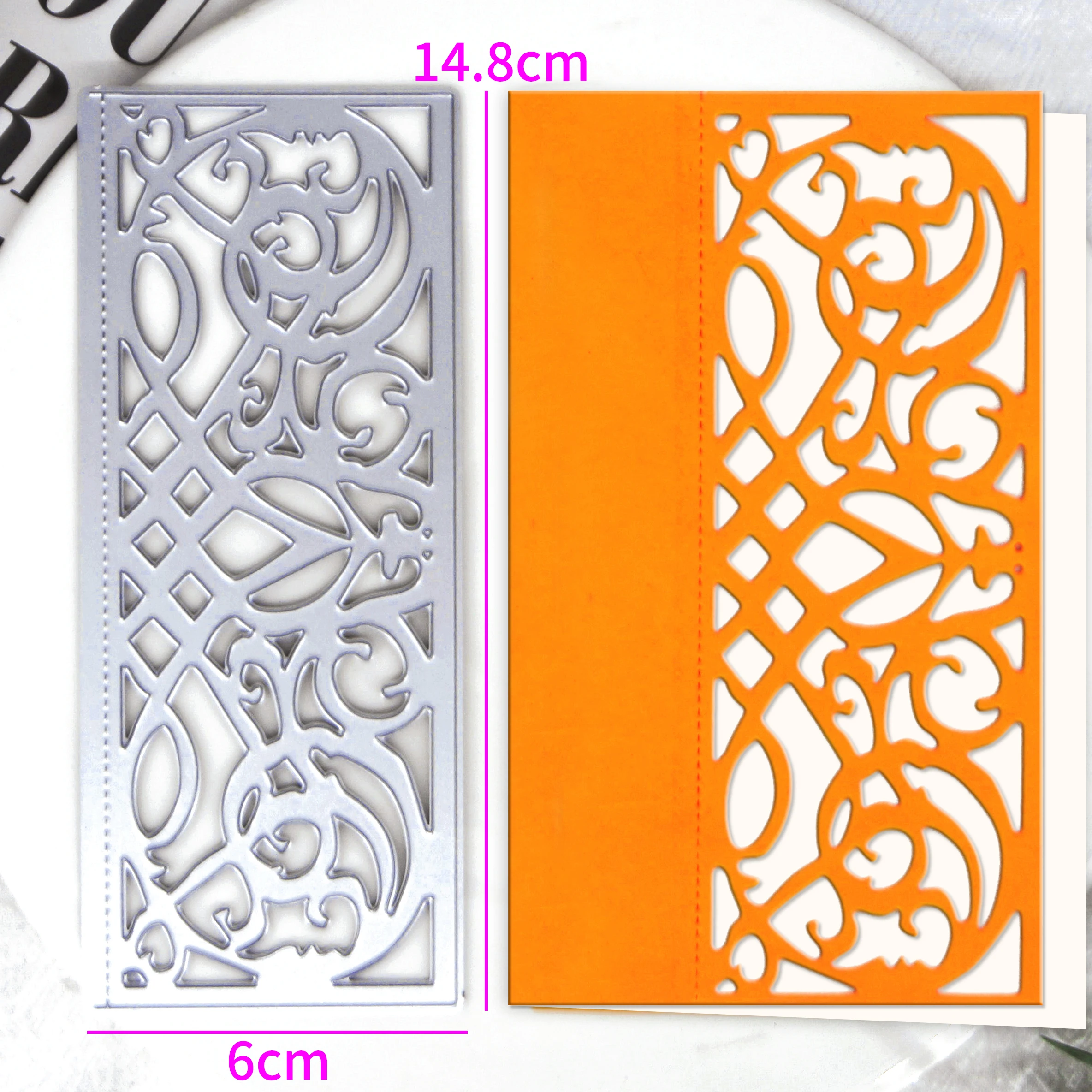 Lace Flower Pattern Edge Border Metal Cutting Dies Stencils for DIY Scrapbooking Album Decorative Embossing Handcraft Template