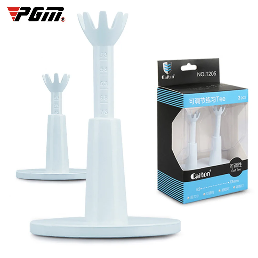 Golf Tee Adjustable Height Rubber White Box-packed Golf Accessories Supplies Golf Course Practice Mat Golf Tee Height Setter