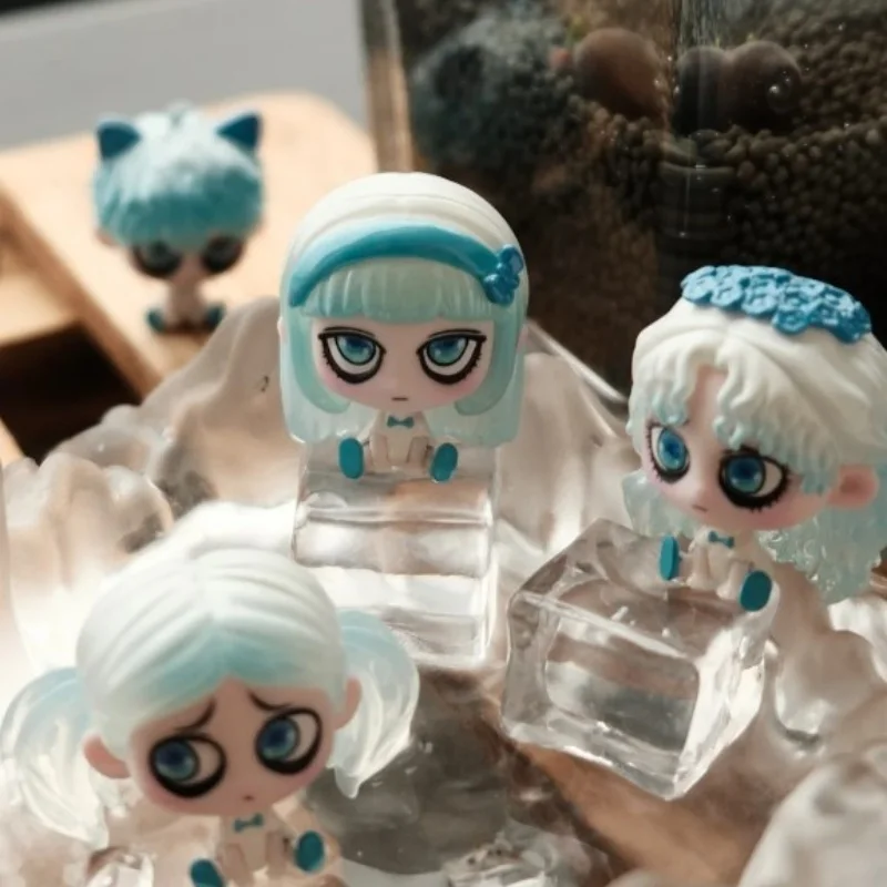 Подлинная серия Kiki Row Sitting Mini Blind Box Dark Girl, аниме, периферийная кукла, загадочная коробка, подарок на день рождения, трендовая игровая игрушка