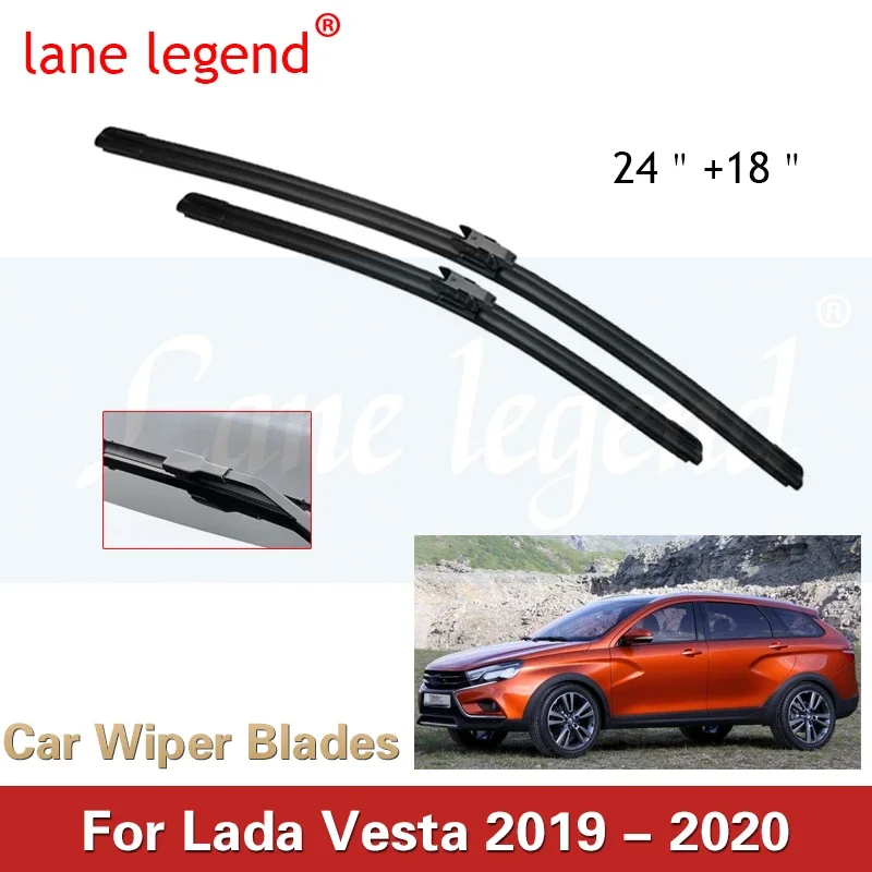 

Wiper Front Wiper Blades For Lada Vesta 2019 2020 Windshield Windscreen Front Window Car Accessories 24"+18"