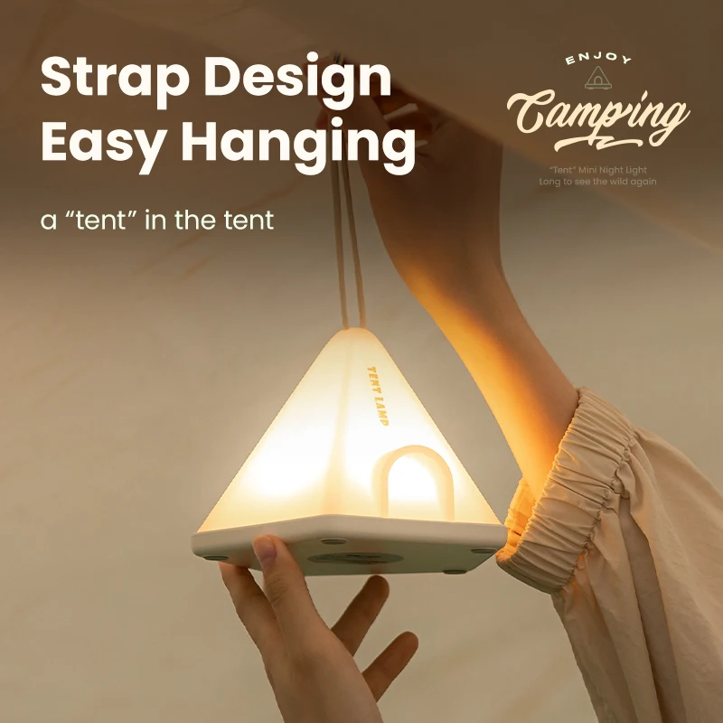 Portable Field Camping Lights Outdoor Lighting Rechargeable LED Tent Night USB Hanging Night Lamp Indoor Bedroom Night Light