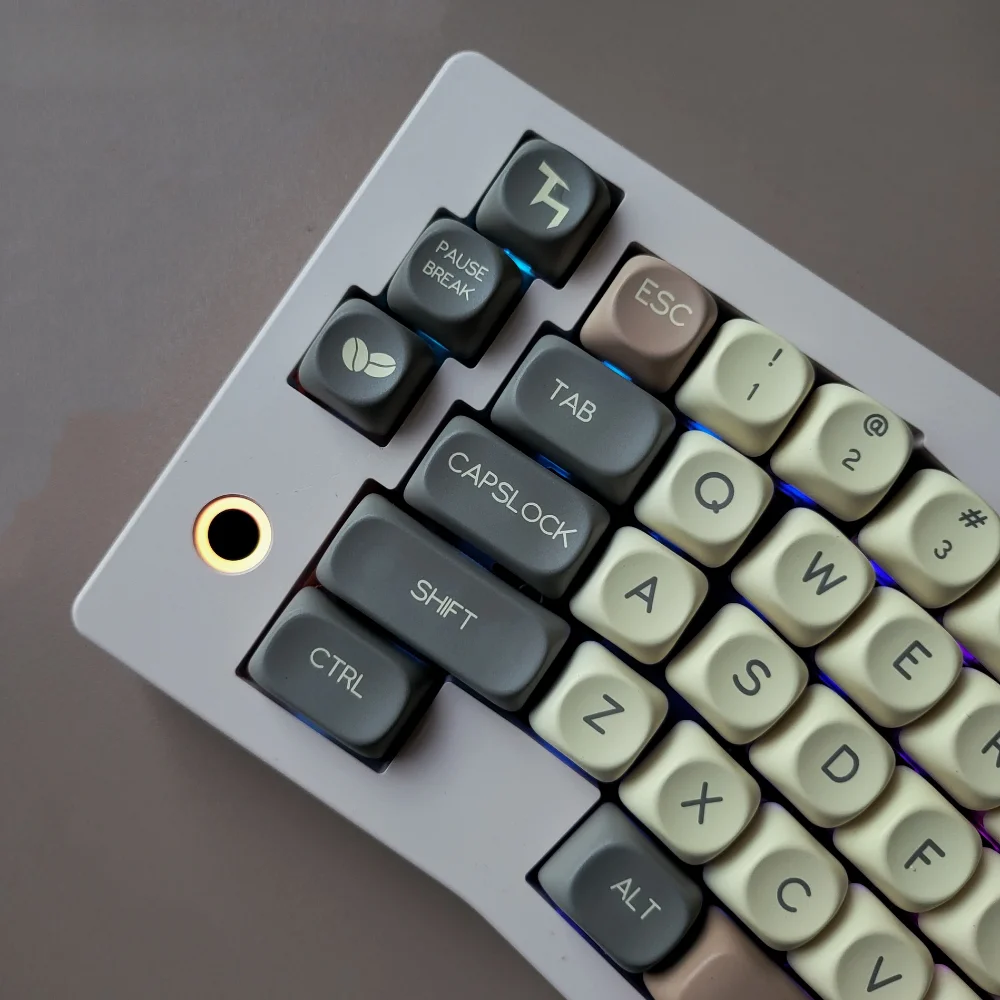 GEFENSI Morandi MOA Keycap Set PBT 128 Keys Personalized Korean Russian For MX Switch 60/84/90/104/108 Mechanical Keyboards