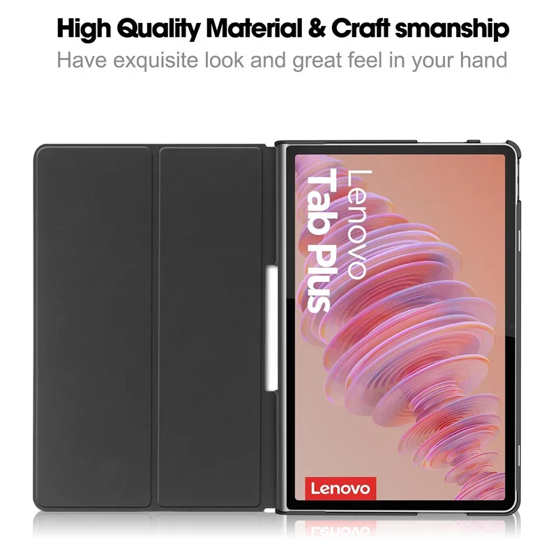 PU Leather Stand Cover For Lenovo Tab Plus 11.5 inch 2024 Case TB-351FU Fashion Paint  For Lenovo Xiaoxin Pad Studio 2024 Case