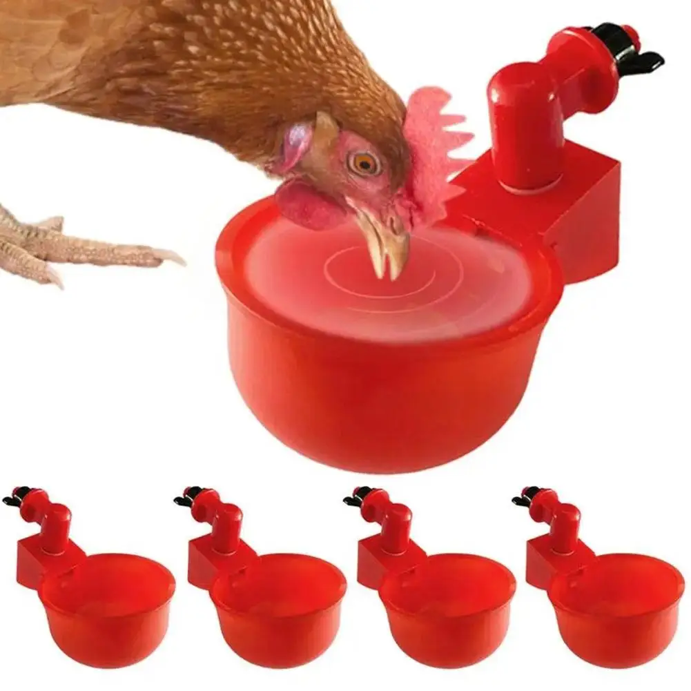 10 Stück Huhn Ente Trinkbecher automatische Trinker Huhn Feeder Kunststoff Geflügel Farm Wasser Trinkbecher Großhandel