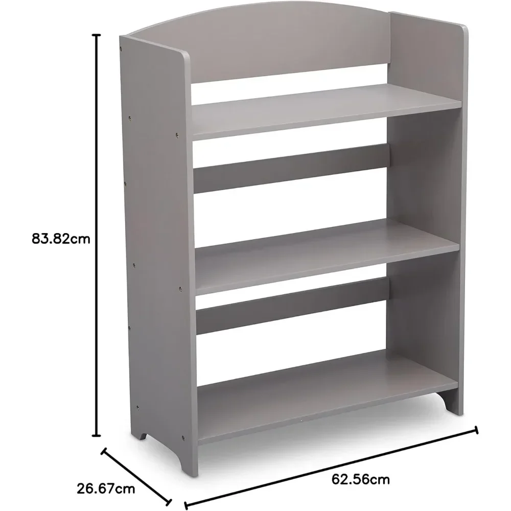 Children's Bookcases, MySize Bookshelf - Greenguard Gold Certified, Grey