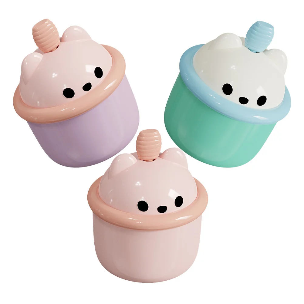 3 Stuks Gezichtsreiniger Schuimende Fles Leuke Cartoon Ontwerp Thuisgebruik Diepe Reiniging Verjonging Schuim Pomp Fles Gezicht Wassen Schuim maker