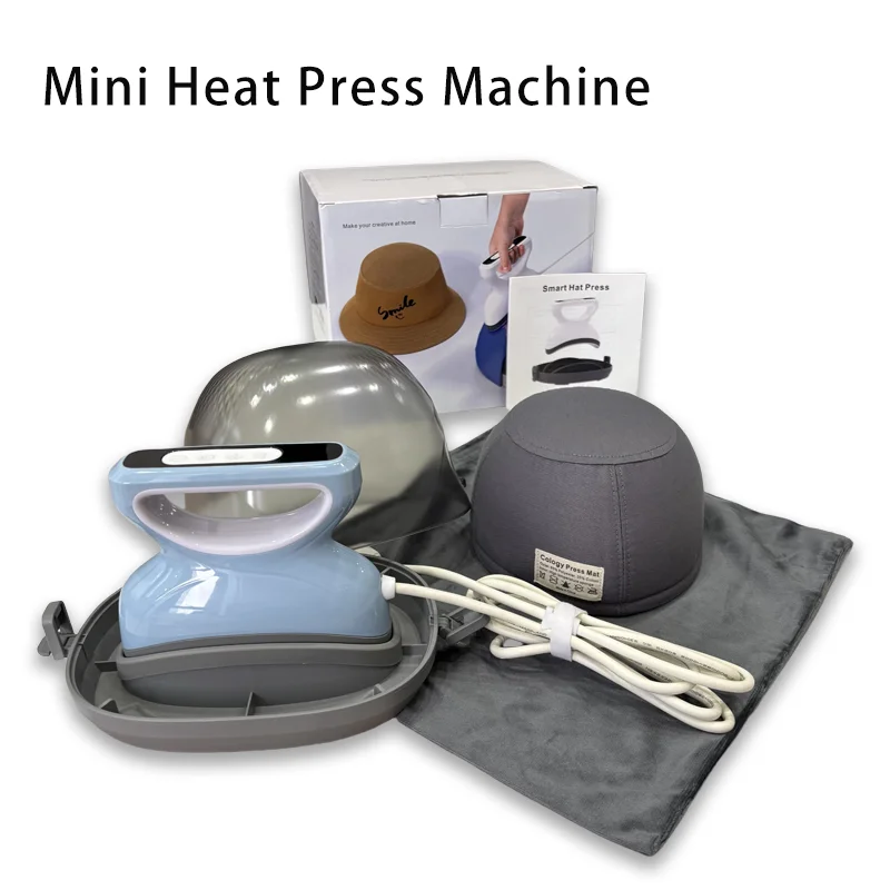 Mini Heat Press Machine for Cap Printing Easy Manual Heat Press for Custom Designs on Hats And Baseball Caps