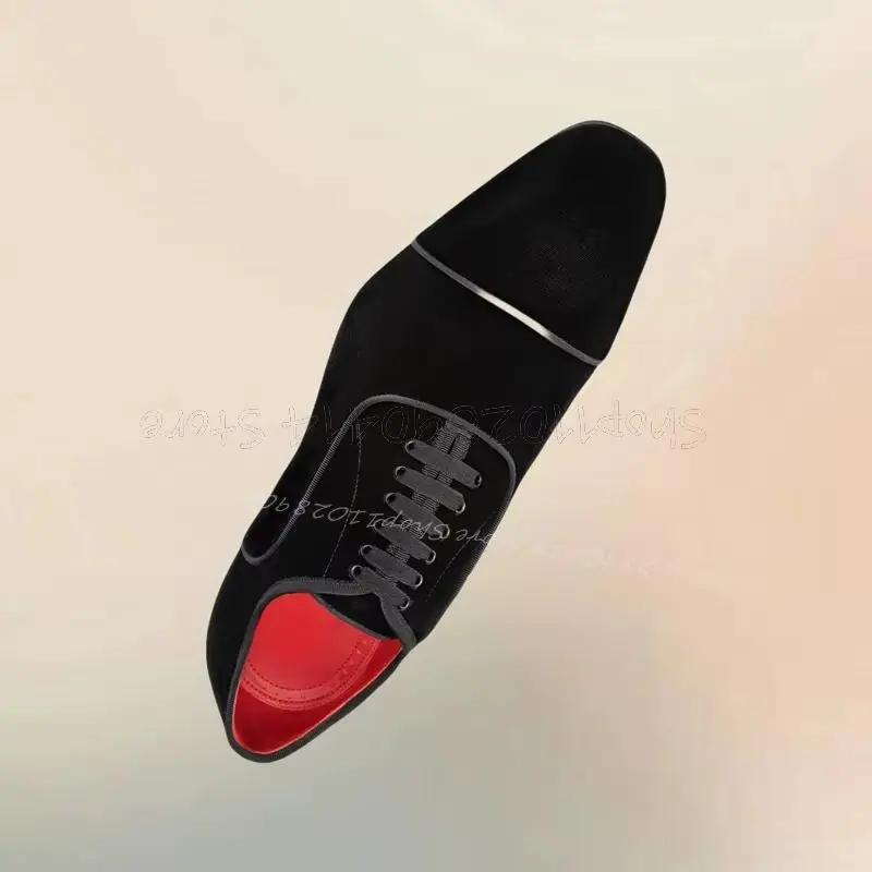 

Black Strappy Suede Square Toe Metal Heel Loafers Fashion Lace Up Men Shoes Luxury Handmade Party Feast Office Men Casual Shoes