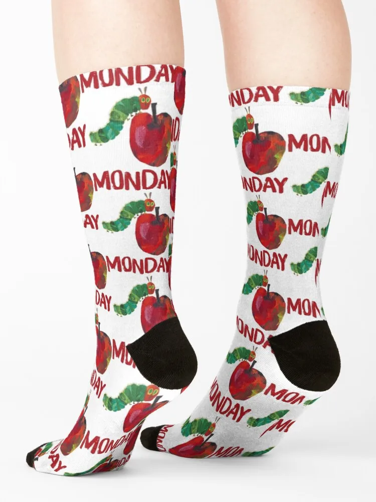 Very Hungry Monday Fruits Birthday Socks gift custom sports Thermal man winter Wholesale Socks For Women Men's