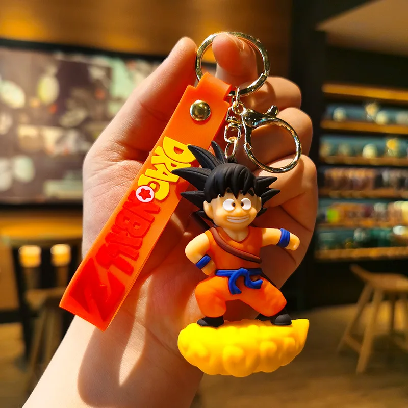 Llaveros colgantes de Dragon Ball Z, accesorios de decoración de llaveros de Son Goku en Somersault, nubes, regalos de cumpleaños para niños