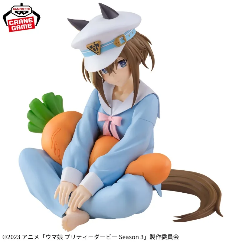 Original BANDAI BANPRESTO Anime Umamusume: Pretty Derby Season 3 Cheval Grand Kitasan Black Relax Time 13cm Model Toy Figures