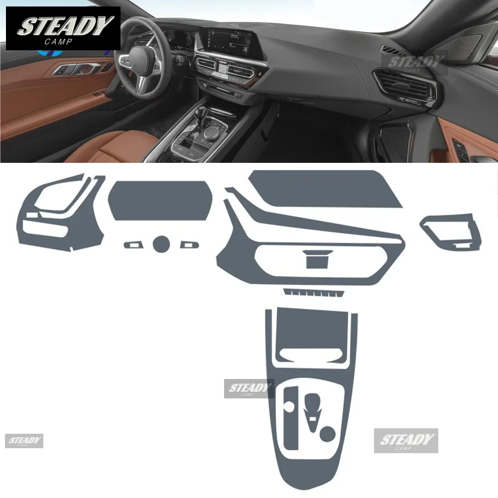 For BMW Z4 G29 2019-2023 Car interior Center console transparent TPU Paint protective film Anti scratch sticker LCD screen PPF