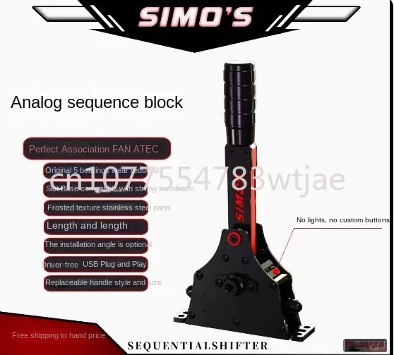 

Sequential Shifter and Racing Handbrake Compatible with Simagic Mini MOZA R5 R9 for Video Games