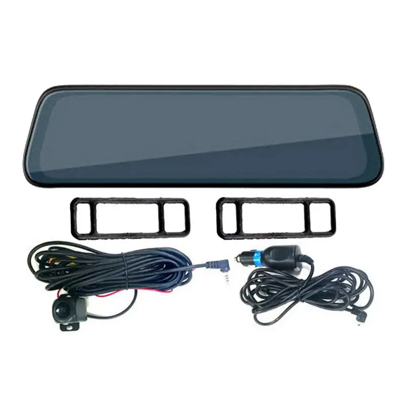 

1080p 10 Inch Wide Angle Motion Detection Loop Recording Night Vision Mirror Camera For Car Touch Screen Video Recorder Rearview