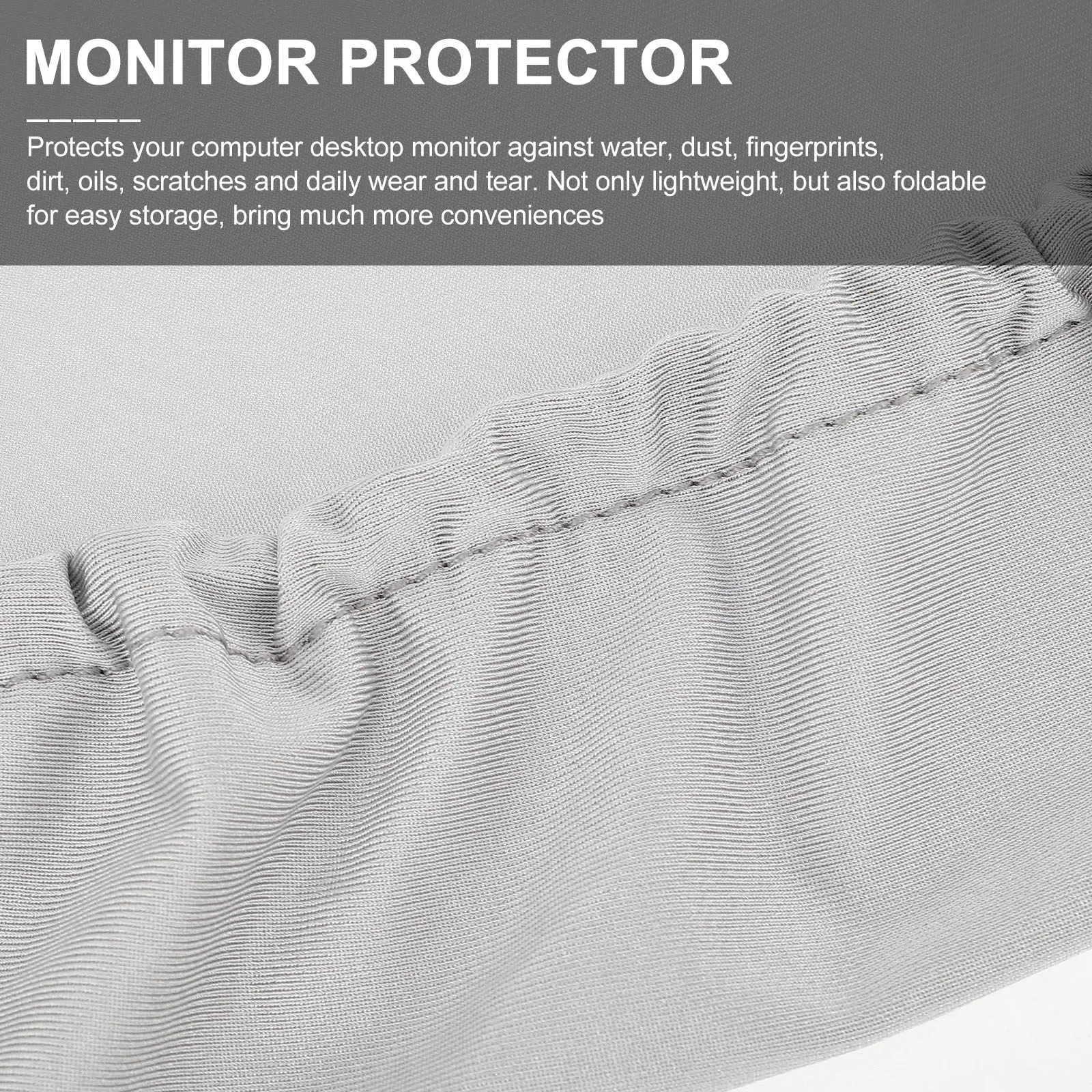

21 Inch Monitor Screen Cover Premium Washable Waterproof Elastic Stretchy Protector for Pc Computer Desktop Monitor Sleeve