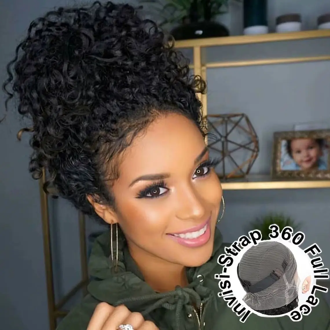 

Парик 360 Full Lace с глубокой волной, HD-кружевной фронтальный парик, предварительно сформированный, из бразильских кудрявых человеческих волос, плотность 200%, 40 дюймов, парик с фронтальным кружевом
