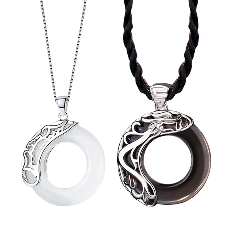 قلادة سحر تيان غوان سي فو ، قلادة زوجين محبي ، قلادة الموضة ، اكسسوارات المجوهرات ، هدايا عيد الحب