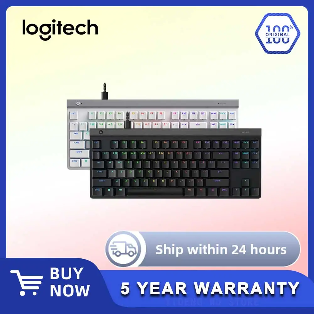 

НОВАЯ игровая механическая клавиатура Logitech (G) G515 Rapid TKL с низкомагнитной осью и эргономичной конструкцией, проводная, RGB-клавиатура, 87 клавиш