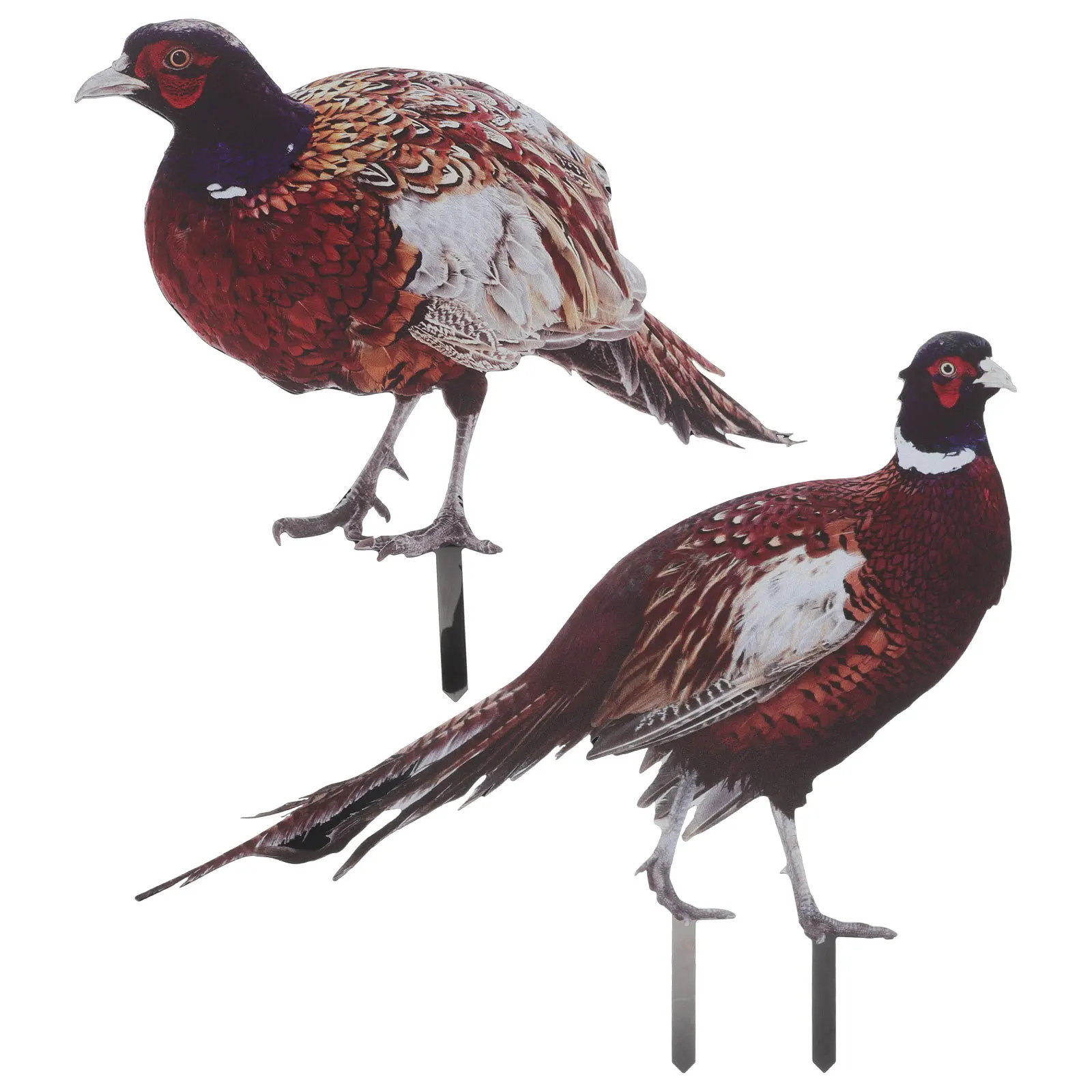 2 قطعة حديقة الدراج واقعية حصص نابض بالحياة الدجاج ساحة الفن في الهواء الطلق الحديقة الديكور فناء زخرفة تمثال الدراج #4