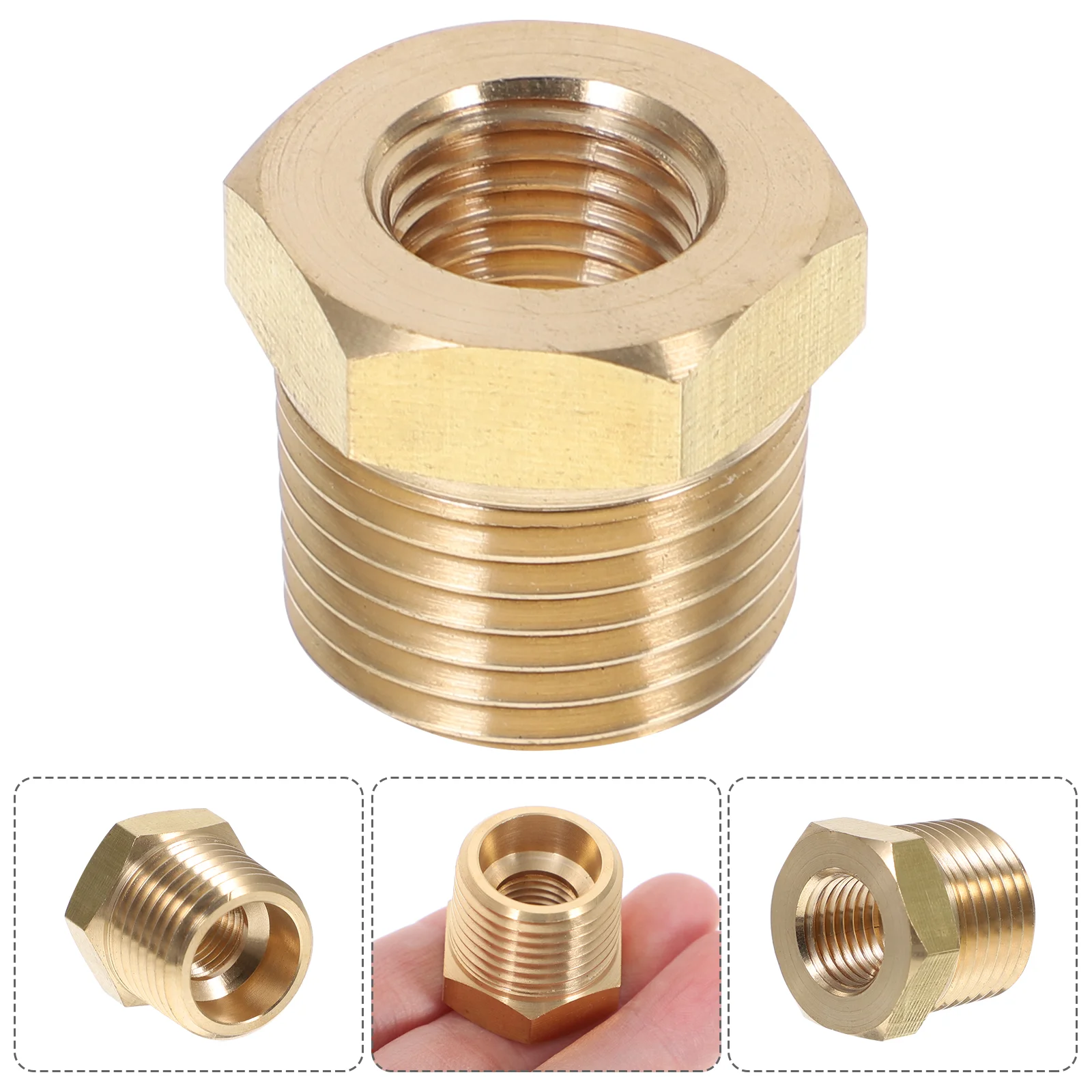 

1/2 To 1/4 Npt Reducer Pipe Fitting Stainless Steel Reducer Hex Bushing 3/8" Male NPT X 1/4" And 1/2" Male NPT X 1/4" Female