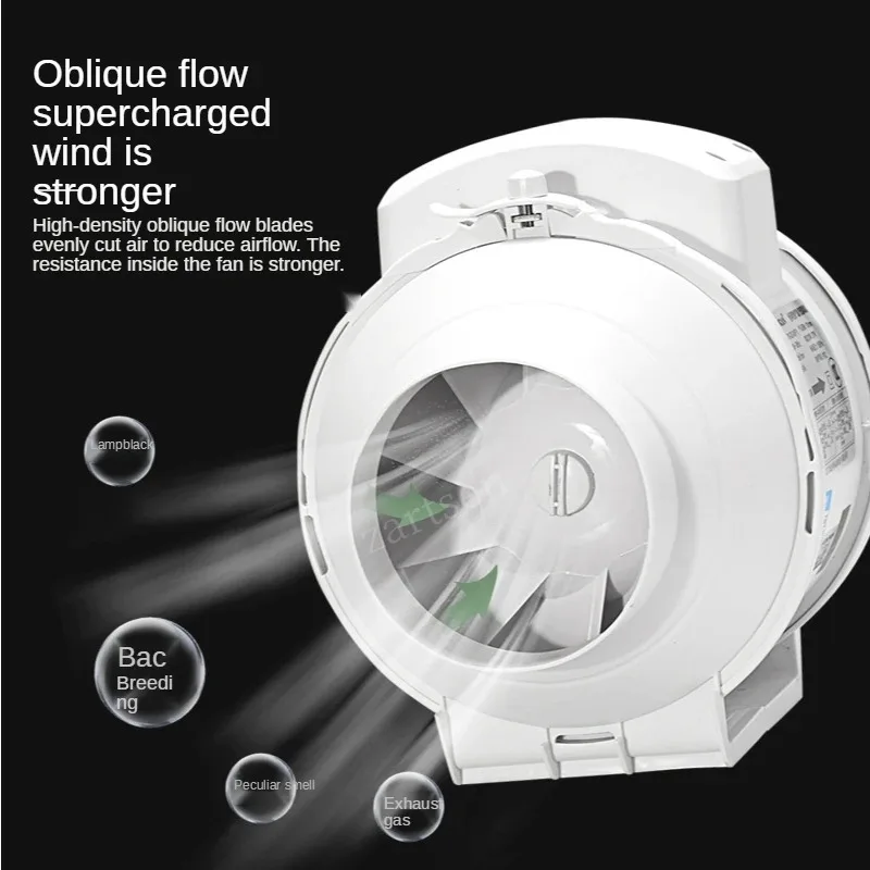 

3''4'' 5'' 6''Silent Duct Fan 220V Air Extractor Exhaust Ventilation Bathroom Kitchen Ventilator Wall Blower Industrial Fan