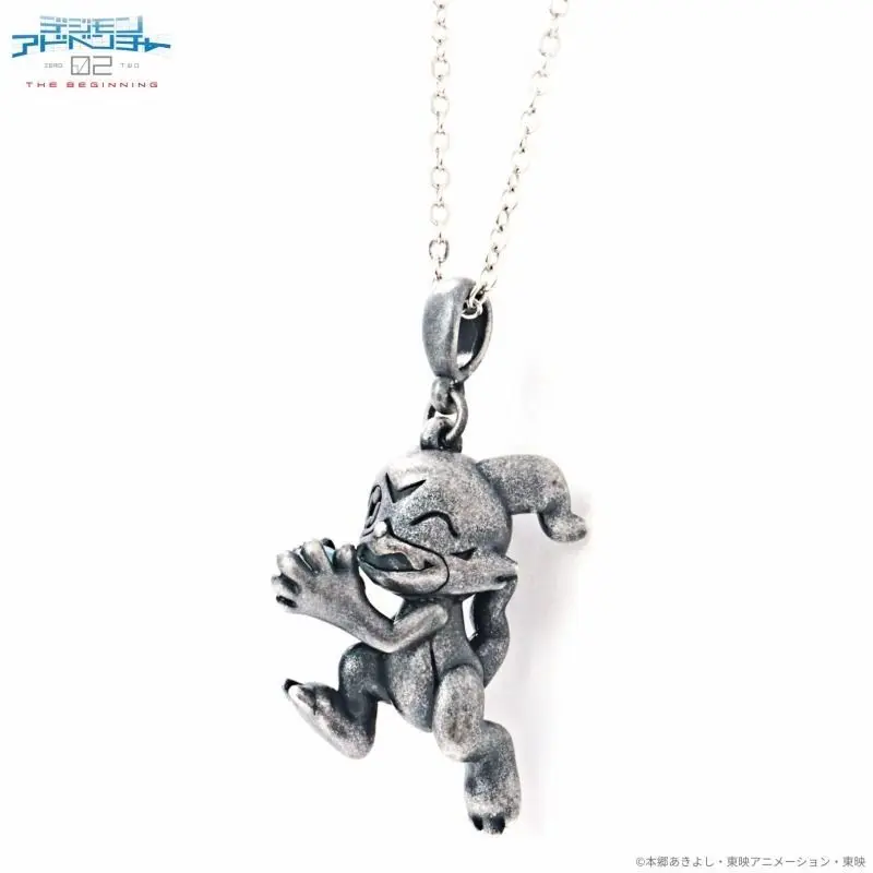 Digimon Adventure V-mon Necklace Cartoon Pendant Anime Action Figure Toys Hip Hop Jewelry Boy Girl Necklace Accessories Kid Gift