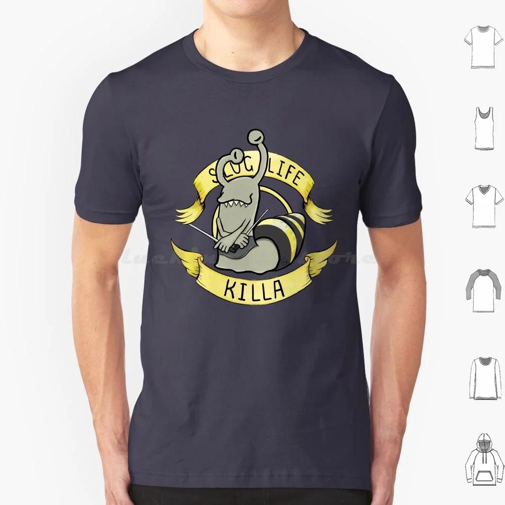 Killer Snail-Slug Life Killa Gangster T Shirt 6Xl Cotton Cool Tee Killer Snail Snail Assassin Funny Snail Kawaii Snail Killer