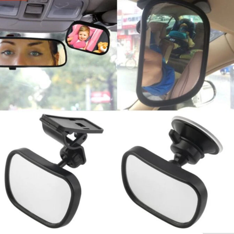 Car Safety View Back Seat Mirror Baby Car Mirror Children Facing Rear Ward Infant Care Square Safety Monitor Auto Accessories