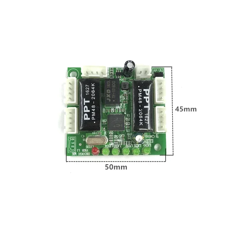 For ethernet switch module 10/100mbps 5/8 port PCBA board OEM Motherboard mini module design ethernet switch circuit board