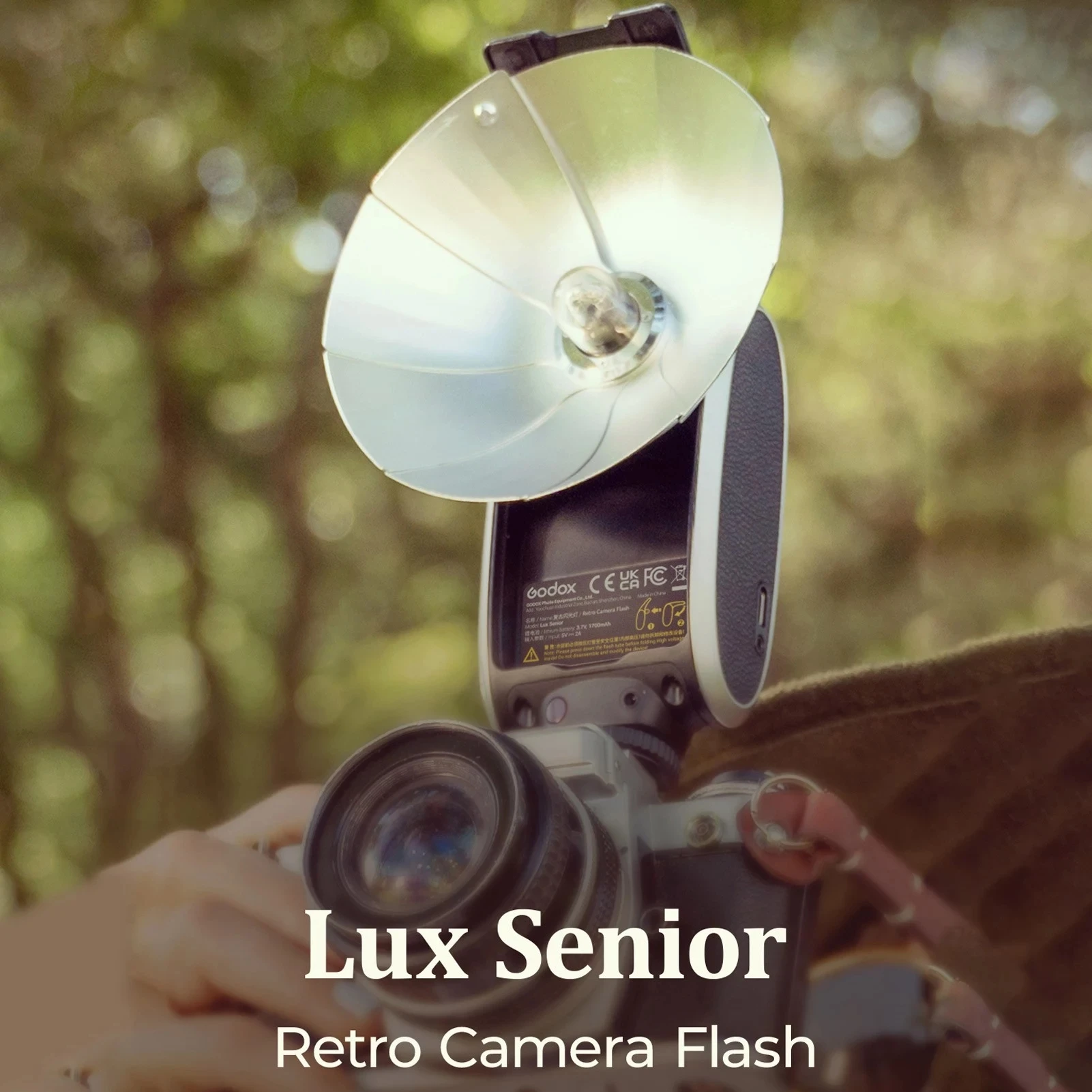 Godox Lux Senior Ретро вспышка для камеры 6000K 1/1-1/64, мощность вспышки, фокусное расстояние 28 мм, замена для камер Canon Nikon Sony