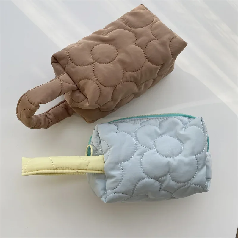 Cotton Women Handbags Trendy Storage Bag High Quality Cosmetic Case Ladies Korean Makeup Bags Travel Casual Tote Cosmetic Bag