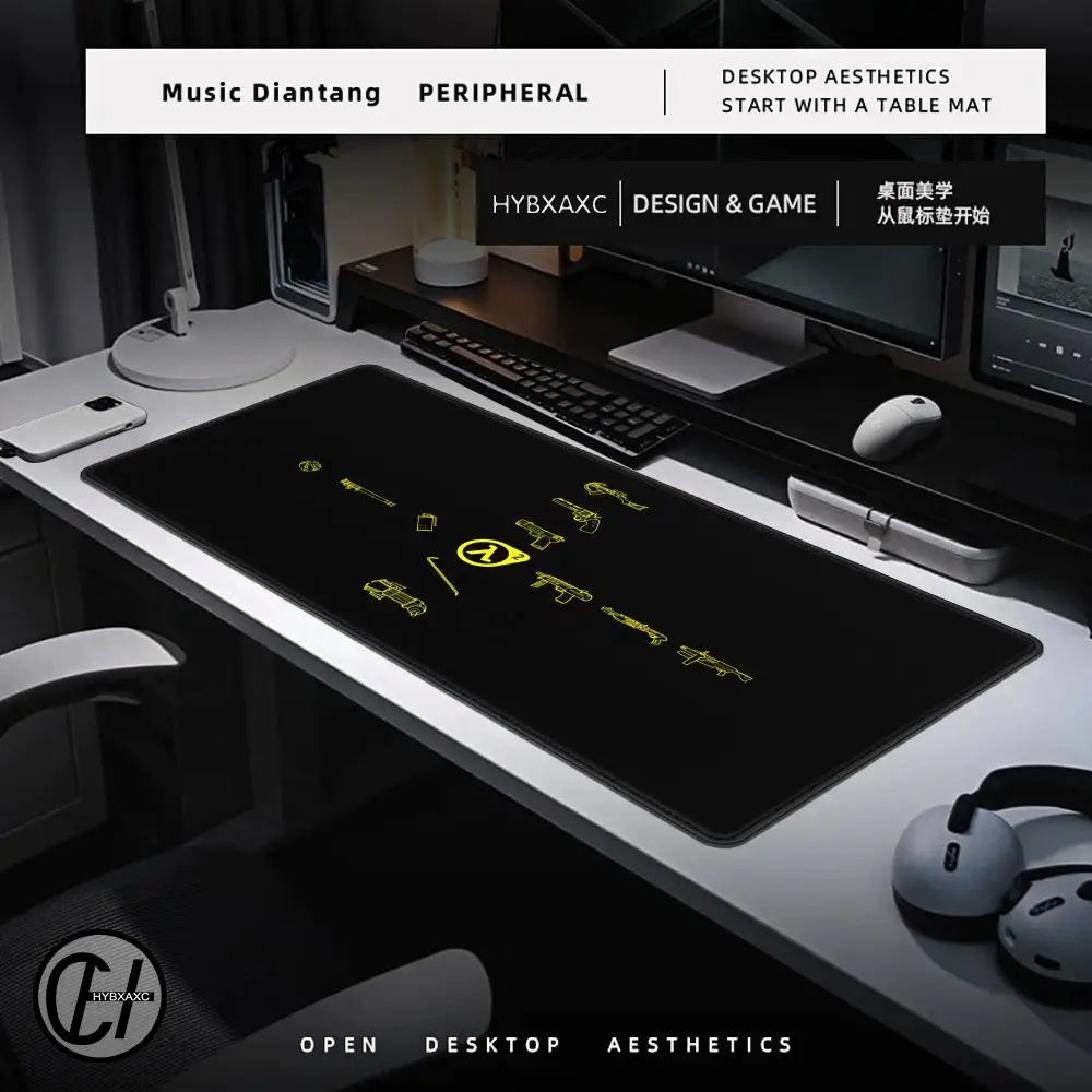 نصف الحياة ماوس ألعاب مكتب الجدول لعبة مكتب العمل ماوس الوسادة Xxl عدم الانزلاق كمبيوتر محمول مكتب الملحقات ألعاب البساط الجدول حصيرة #4