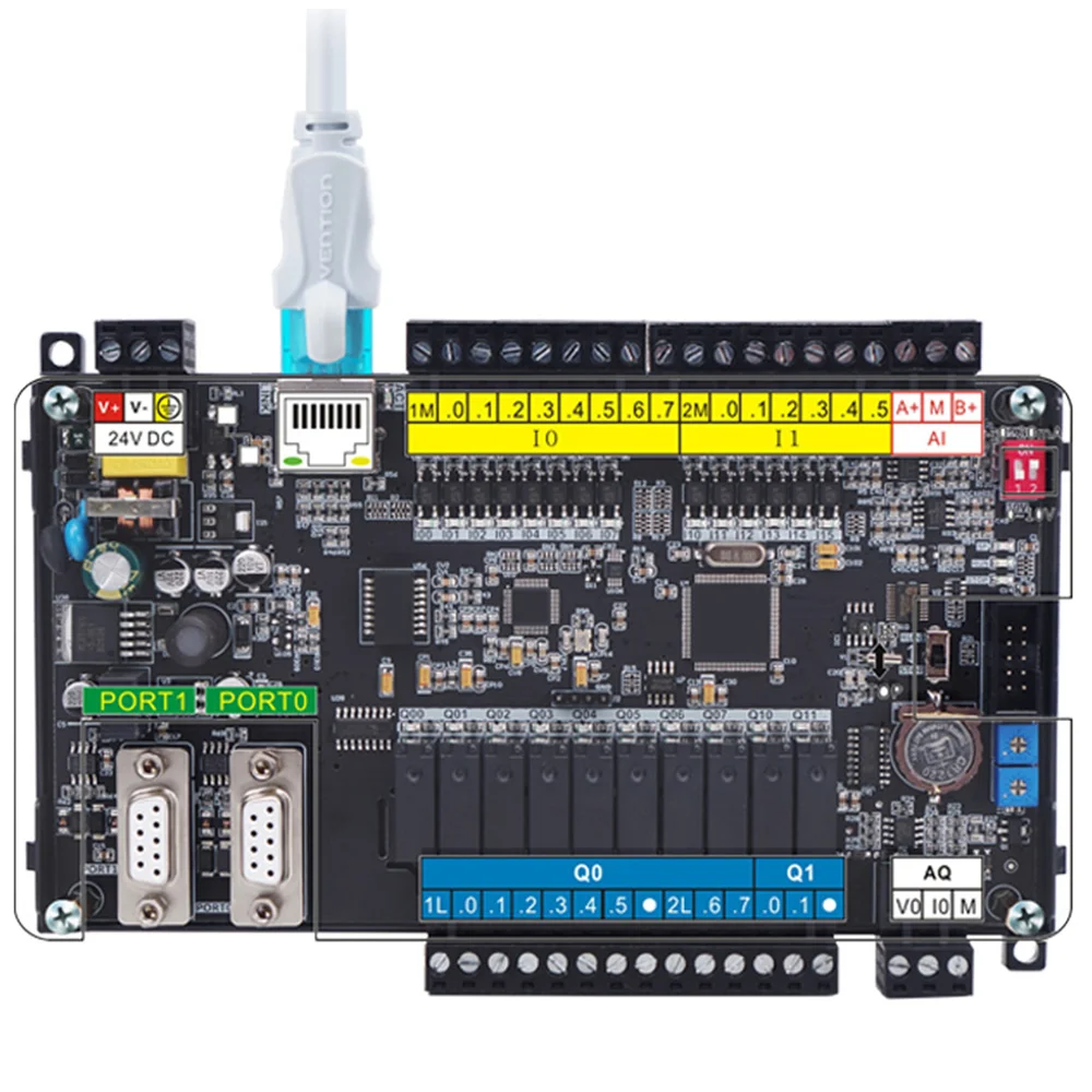 Imagem -04 - Controle Plc com Relé Ethernet Transistor de Saída Compatível com Siemens S7200 Ppi Cpu224xp Cpu Cpu224 14 em 10