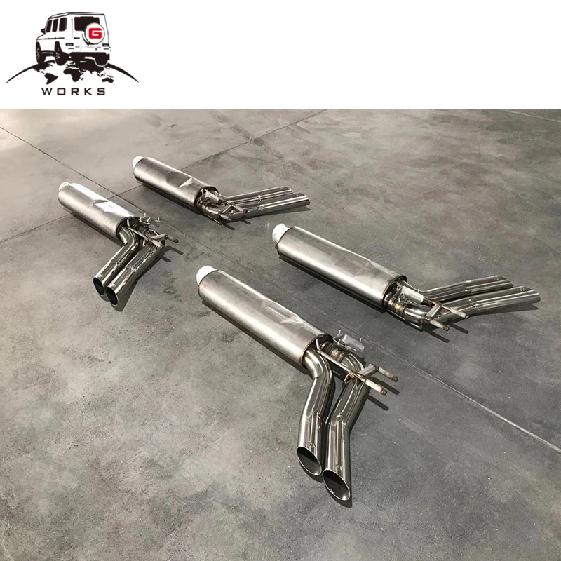 2019-2024year silver car auto tips muffler W463A W464 B style exhaust