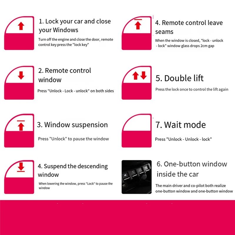 

Car Automatic Window Closer Closing & Open Control By Remote Smart Lifter For Suzuki Jimny JB64 JB74W 2019-2020